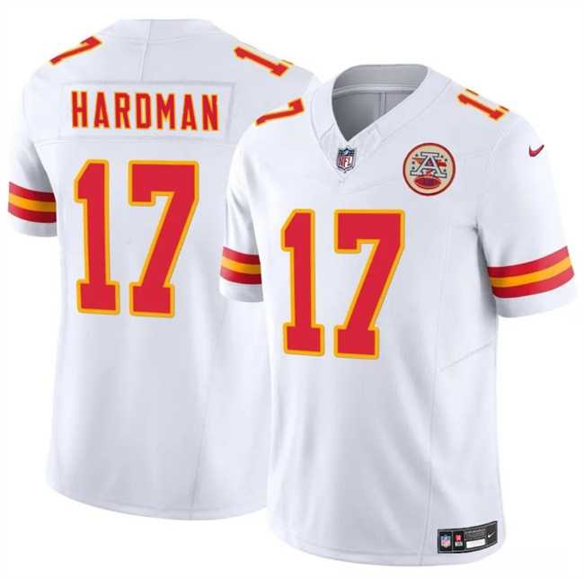 Men & Women & Youth Kansas City Chiefs #17 Mecole Hardman White 2024 F.U.S.E. Vapor Untouchable Limited Stitched Jersey,We sell and wholesale Men & Women & Youth Kansas City Chiefs #17 Mecole Hardman White 2024 F.U.S.E. Vapor Untouchable Limited Stitched Jersey on line form chian!